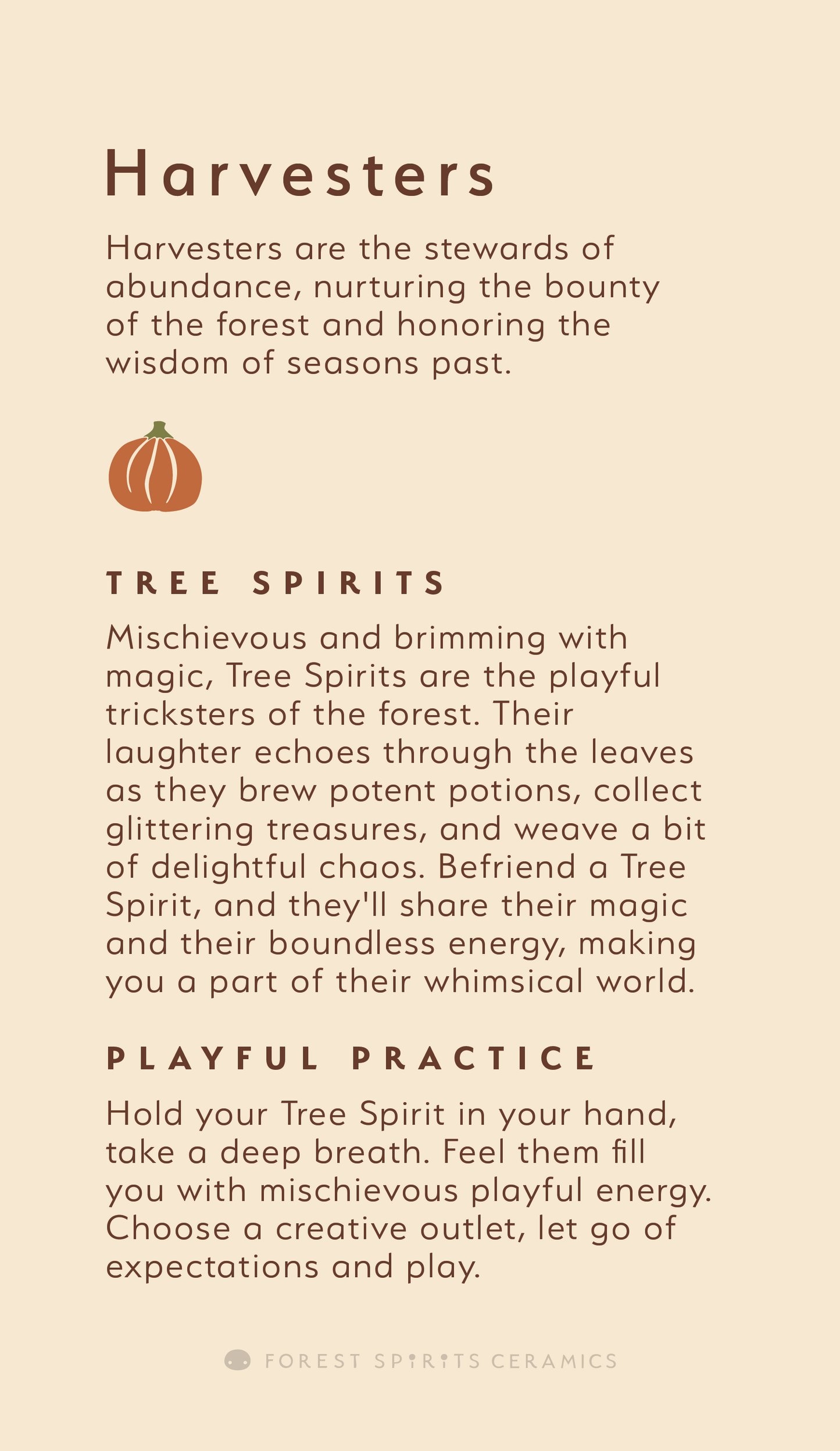 Fall Blind Box - Tree Spirit - The Harvesters 🍂